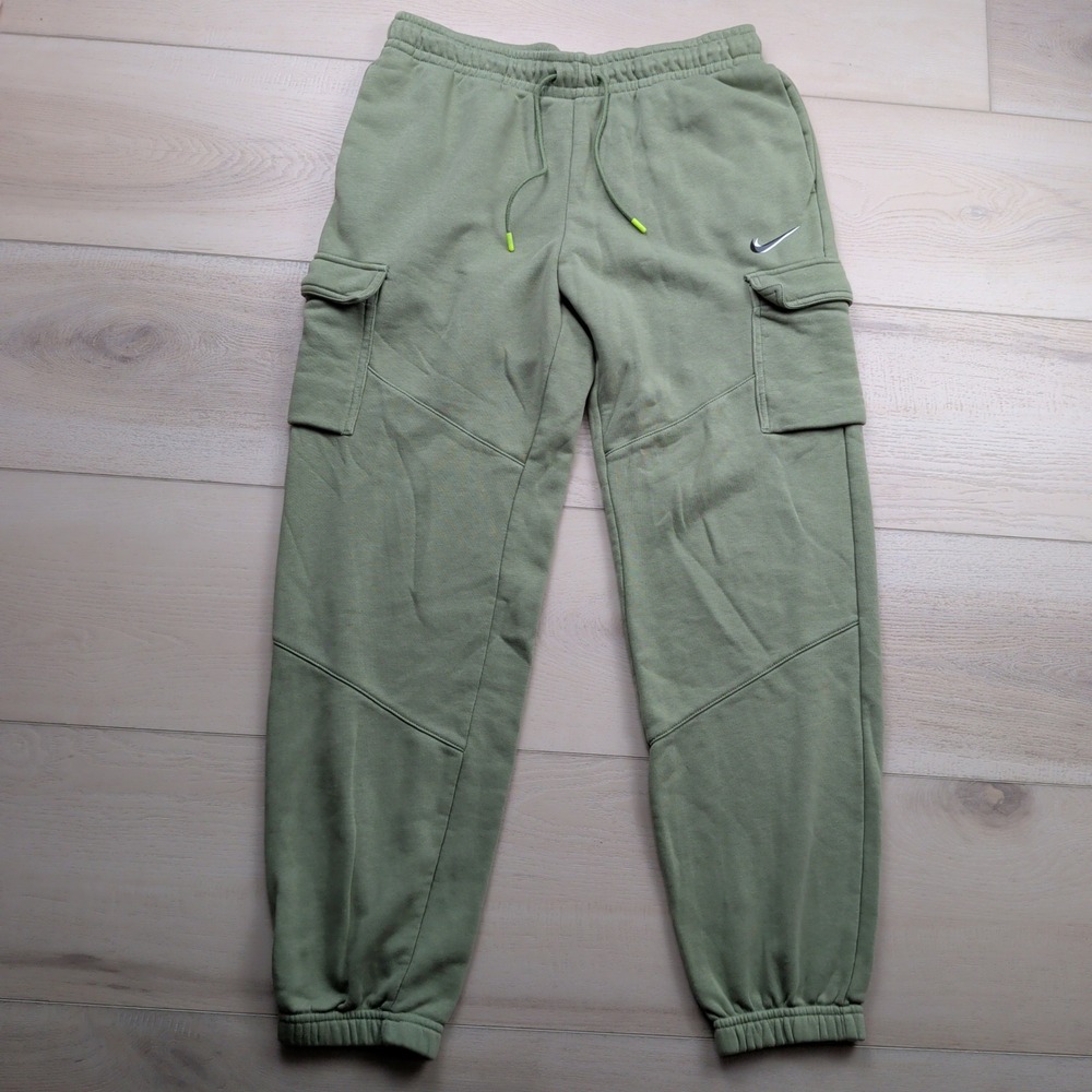 Nike Sportswear Dance Cargo Pants Womens Medium Green Loose Fit DJ4128-386